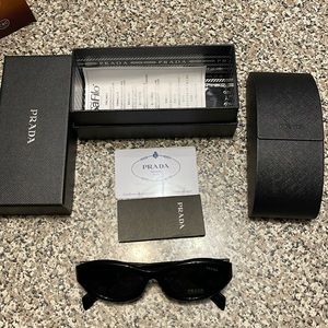 PRADA PR26Z all black sunglasses